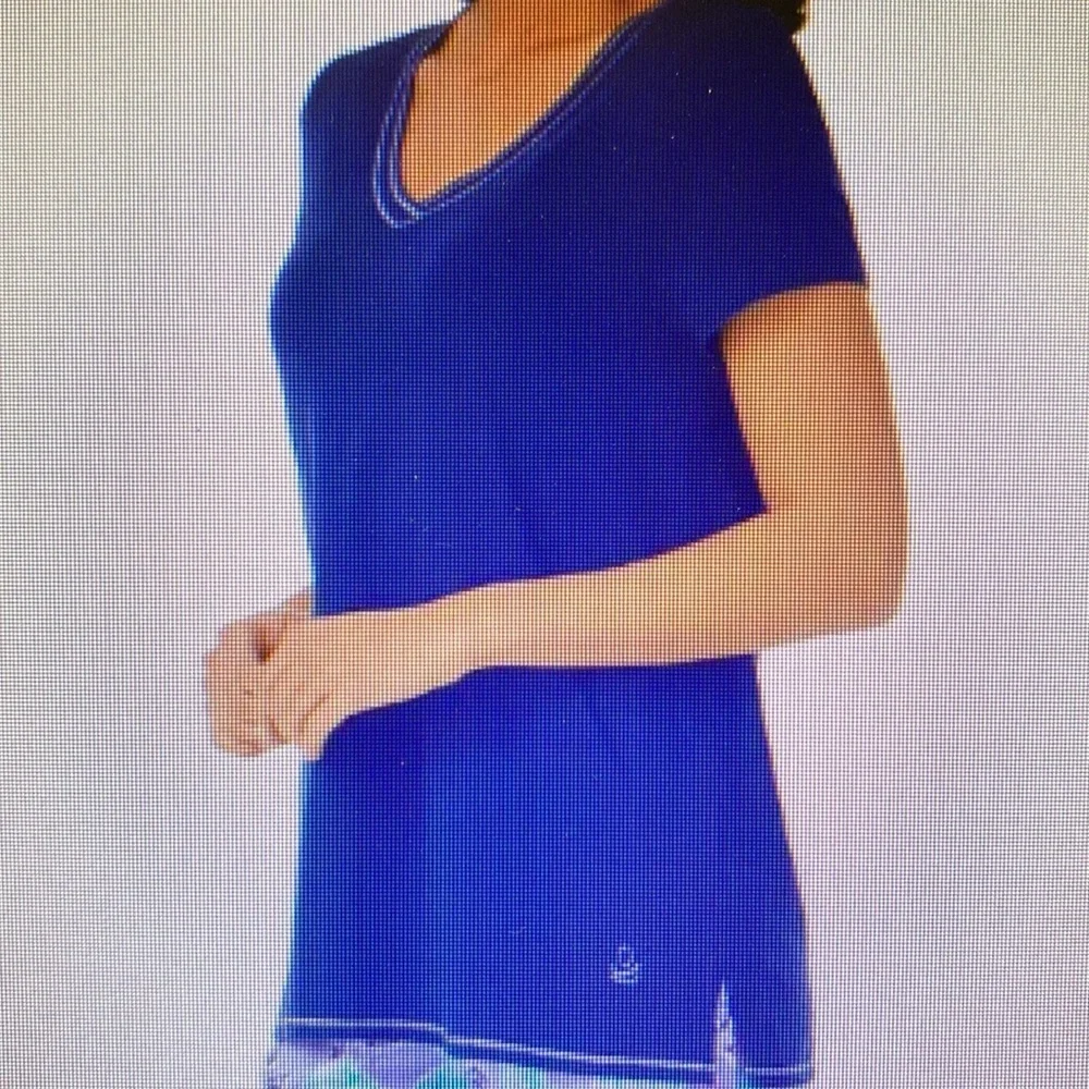 Women’s Cuddl Duds® Pajama V-Neck‎ Tee Shirt M Pullover Lounge Relax Fit Sleep